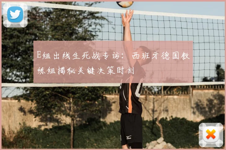 E组出线生死战专访：西班牙德国教练组揭秘关键决策时刻